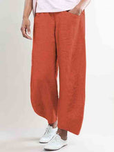 Load image into Gallery viewer, Calça reta casual de linho