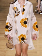 Load image into Gallery viewer, Vestido feminino Daisy Print Casual