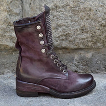Load image into Gallery viewer, Botas femininas com zíper de couro retrô confortáveis