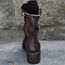 Load image into Gallery viewer, Botas femininas com zíper de couro retrô confortáveis
