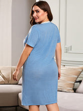 Load image into Gallery viewer, V Neck skirt Dress Plus Size Conventional cropping Polka dot conventional conventional printing Slightly stretchy Daily Holiday Cotton-Blend Spring Summer Autumn Full Winter Casual Cute