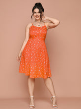Load image into Gallery viewer, Crew Neck skirt Dress Plus Size Conventional cropping Floral conventional conventional printing Non-stretchy Daily Holiday Workwear Going Out Beach Cotton-Blend Spring Summer Autumn Casual Cute Sexy Elegant