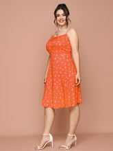 Load image into Gallery viewer, Crew Neck skirt Dress Plus Size Conventional cropping Floral conventional conventional printing Non-stretchy Daily Holiday Workwear Going Out Beach Cotton-Blend Spring Summer Autumn Casual Cute Sexy Elegant