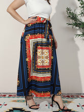 Load image into Gallery viewer, Long skirt Skirt Plus Size Conventional cropping Floral conventional conventional printing Non-stretchy Daily Holiday Workwear Going Out Cotton-Blend Spring Summer Autumn Winter Full Casual Bohemian Retro Elegant