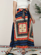 Load image into Gallery viewer, Long skirt Skirt Plus Size Conventional cropping Floral conventional conventional printing Non-stretchy Daily Holiday Workwear Going Out Cotton-Blend Spring Summer Autumn Winter Full Casual Bohemian Retro Elegant