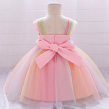 Load image into Gallery viewer, Toddler Girls 1-5 Years Old Color Floral Fairy Princess Party Wear Dress
