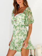 Load image into Gallery viewer, Dress V Neck Long skirt Conventional cropping plant conventional printing Micro-elasticity Daily Holiday Beach Polyester Summer Sexy Cute Elegant