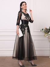 Load image into Gallery viewer, Lace Embroidery Mesh Stitching Gown Dress