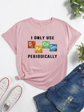 Load image into Gallery viewer, Short Sleeve Crew Neck Tee Plus Size Conventional cropping Striped conventional conventional printing Slightly stretchy Daily Holiday Workwear Going Out Cotton-Blend Spring Summer Autumn Winter Full Casual Cute Sport street