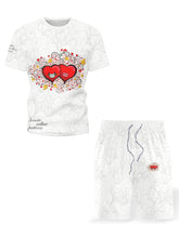 Load image into Gallery viewer, Men's Double Heart Printed Suit
