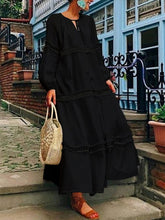 Load image into Gallery viewer, Women's Bohemian Lace Maxi Dress