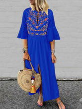 Load image into Gallery viewer, Ladies Fashion Print Cut Out Dress