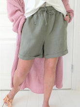 Load image into Gallery viewer, Women's cotton and cotton hemp shorts