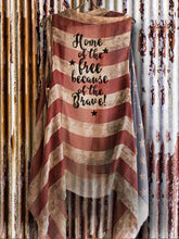 Load image into Gallery viewer, Cardigan da bandeira americana grátis por causa dos bravos