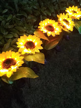 Load image into Gallery viewer, Lanterna Solar Decoração Girassol