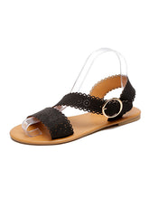 Load image into Gallery viewer, Sandalias de mujer con hebilla plana