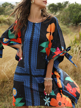 Load image into Gallery viewer, Vestido folgado com estampa boêmia