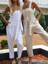 Load image into Gallery viewer, Cotton and linen overalls
