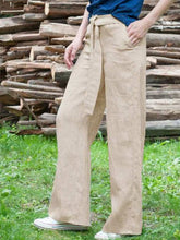 Load image into Gallery viewer, Calça de renda feminina casual de linho confortável