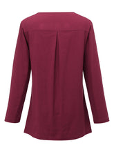 Load image into Gallery viewer, Camisa túnica abotoada com bolsos duplos
