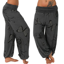 Load image into Gallery viewer, Mariposa pantalones casuales holgados cómodos de cintura media