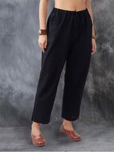 Load image into Gallery viewer, Stretch linen and cotton bandage pants for women