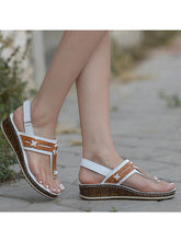 Load image into Gallery viewer, Sandalias de cuña salvaje para mujer