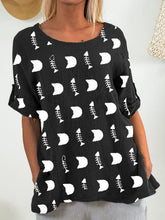 Load image into Gallery viewer, Women's cotton and hemp short sleeve top