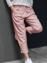 Load image into Gallery viewer, Women's Solid Pocket Wide Leg Casual Pants