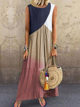 Load image into Gallery viewer, Vestido feminino retro cor gradiente