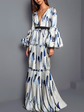 Load image into Gallery viewer, Vestido de formatura de manga comprida elegante