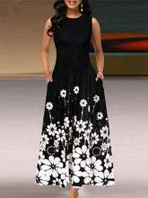 Load image into Gallery viewer, Vestido de bolsillo con estampado floral para mujer