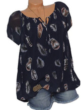Load image into Gallery viewer, V-neck short sleeve casual shirt