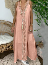 Load image into Gallery viewer, Women's V Neck Lace Dress