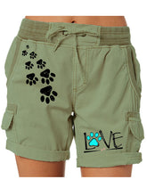 Load image into Gallery viewer, Dear Dog Paw shorts cargo com estampa