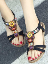 Load image into Gallery viewer, Sandálias Boho vintage para mulheres