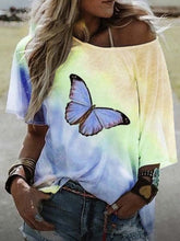 Load image into Gallery viewer, Butterfly tie dyed t-shirts