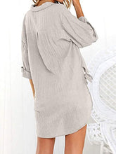 Load image into Gallery viewer, Camisa Irregular Feminina com Arco Simples de Breasted