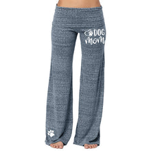 Load image into Gallery viewer, Dog Mom Paw Print Comfortable Wide Leg Yoga Pants