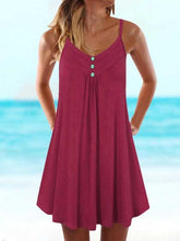 Load image into Gallery viewer, Vestido sexy suelto con tirantes en V