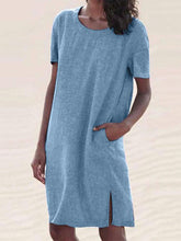Load image into Gallery viewer, Vestido con cómodos bolsillos laterales