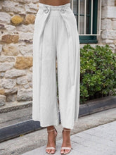 Load image into Gallery viewer, Women's Plus Size High Waisted Cotton and Linen Pants
