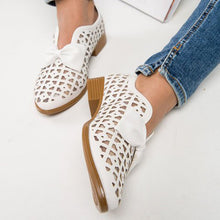 Load image into Gallery viewer, Women's Cut Out Bow Toe Sandals