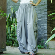 Load image into Gallery viewer, Women's boho side pockets with wide flared pants
