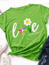 Load image into Gallery viewer, Camiseta feminina casual de gola redonda