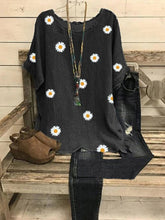 Load image into Gallery viewer, Camiseta casual estampada Daisy para mulheres