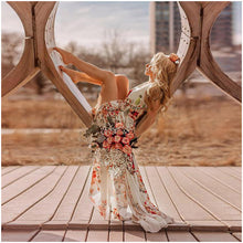 Load image into Gallery viewer, Vestido sin mangas con estampado de playa Boho Vacation