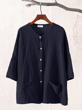 Load image into Gallery viewer, Half-sleeved buttoned jacket