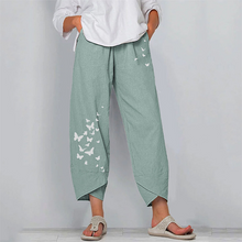 Load image into Gallery viewer, Women's Butterfly Print Casual Pants