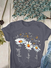 Load image into Gallery viewer, Floral butterfly print T-shirt